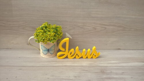 Palavra decorativa Jesus - clássico