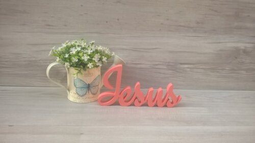 Palavra decorativa Jesus - clássico