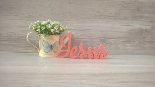 Palavra decorativa Jesus - clássico