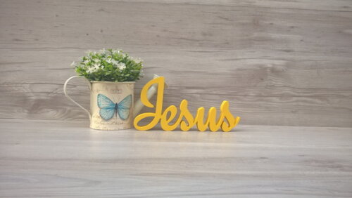 Palavra decorativa Jesus - clássico