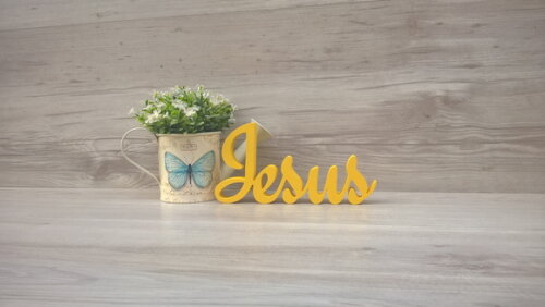 Palavra decorativa Jesus - clássico