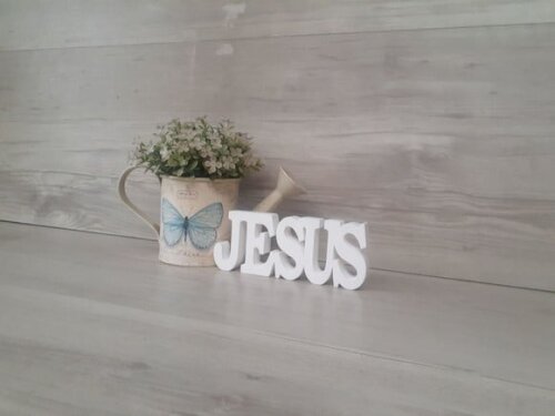 Palavra Decorativa Jesus - Linha Bk