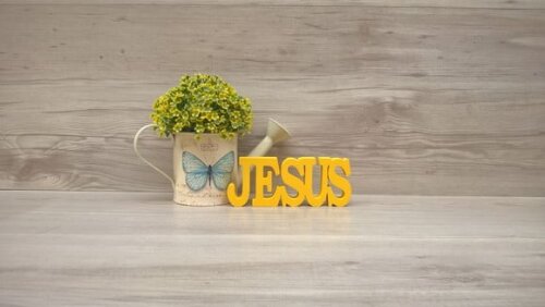 Palavra decorativa JESUS - linha BK