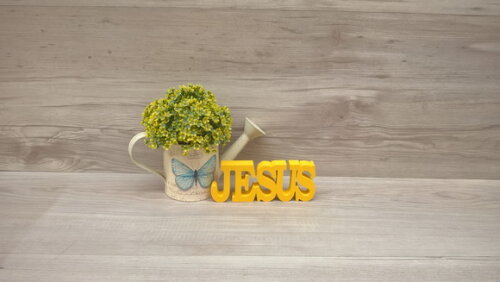 Palavra decorativa JESUS - linha BK