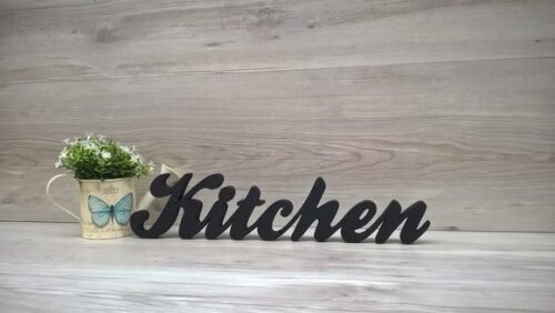 Palavra decorativa Kitchen - clássico