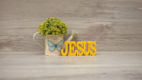Palavra decorativa JESUS - linha BK
