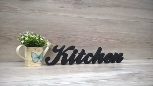 Palavra decorativa Kitchen - clássico