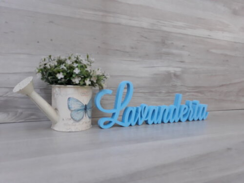 Palavra decorativa Lavanderia Mod LS