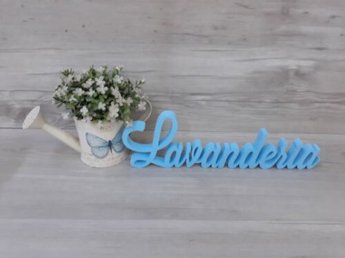 Palavra decorativa Lavanderia Mod LS