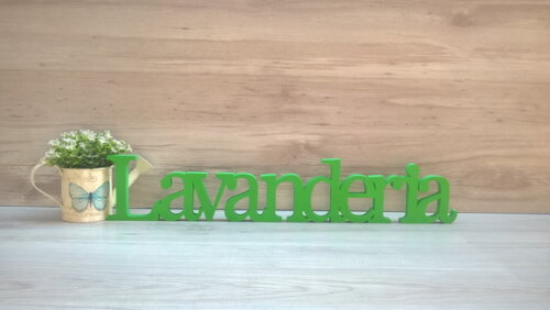 Palavra decorativa Lavanderia Mod BS