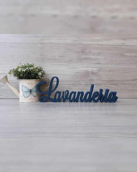 Palavra Decorativa Lavanderia Mod Ls