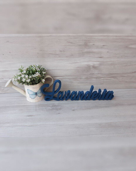 Palavra Decorativa Lavanderia Mod Ls