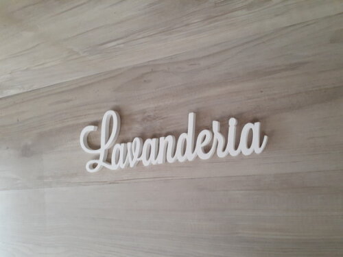 Palavra decorativa Lavanderia Mod LS - DE PAREDE
