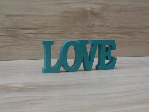 Palavra decorativa LOVE - linha BK