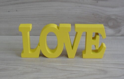 Palavra decorativa LOVE - linha BK