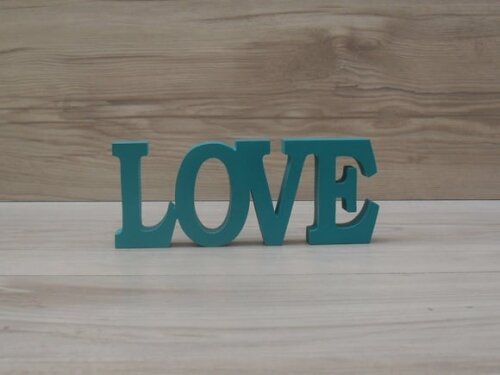 Palavra decorativa LOVE - linha BK