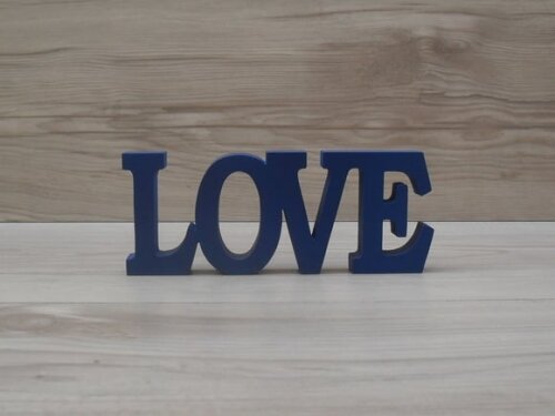 Palavra decorativa LOVE - linha BK