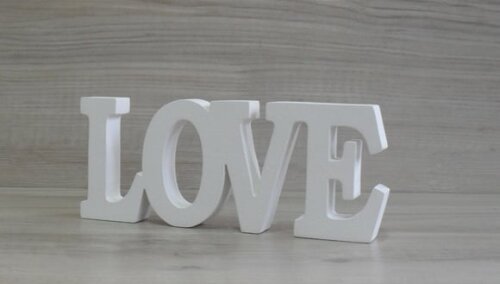 Palavra decorativa LOVE - linha BK