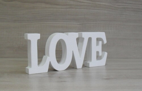Palavra decorativa LOVE - linha BK