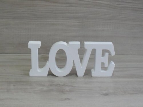 Palavra decorativa LOVE - linha BK