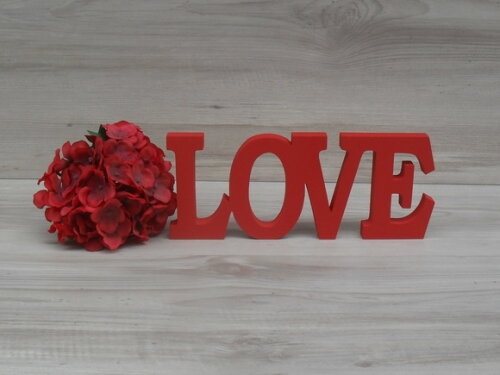 Palavra decorativa LOVE - linha BK M