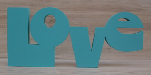 Palavra Decorativa Love Modelo Retrô