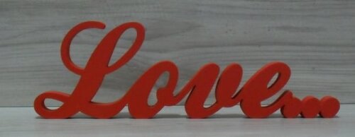 Palavra Decorativa Love... - Clássico