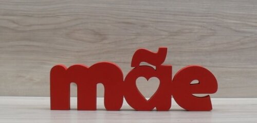 Palavra decorativa mãe - letras em mdf