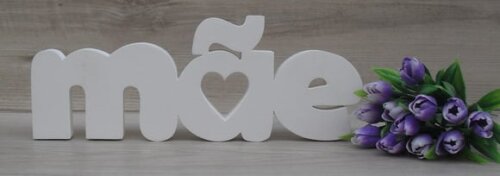 Palavra decorativa mãe - letras em mdf
