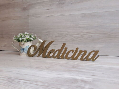 Palavra Decorativa Medicina Mod Bop
