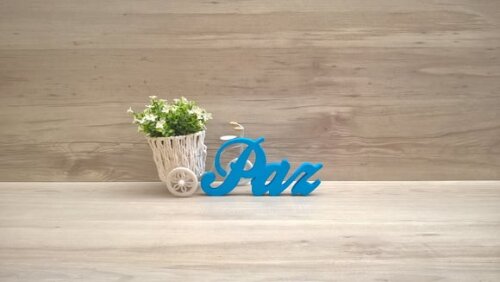 Palavra decorativa Paz - clássico