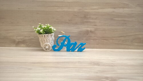 Palavra decorativa Paz - clássico