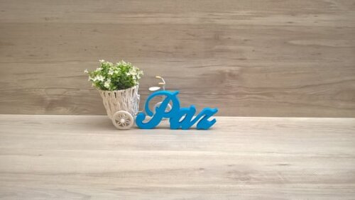 Palavra decorativa Paz - clássico