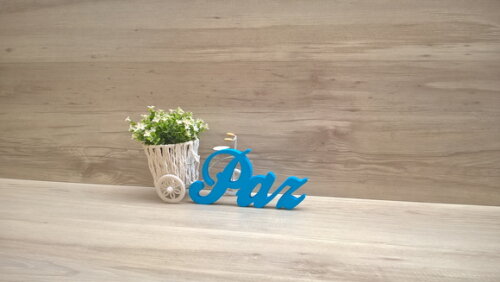 Palavra decorativa Paz - clássico