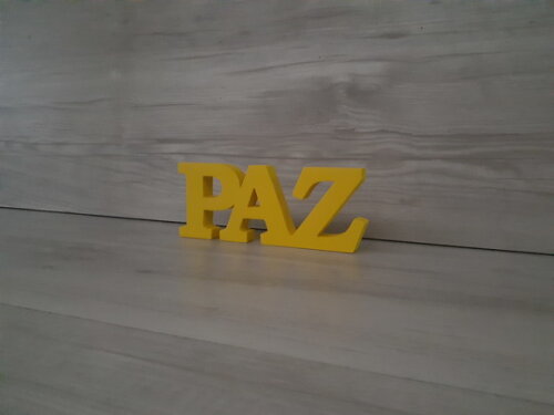 Palavra decorativa PAZ - linha BK