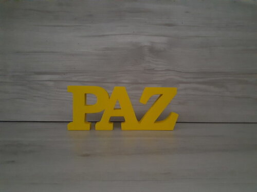 Palavra decorativa PAZ - linha BK