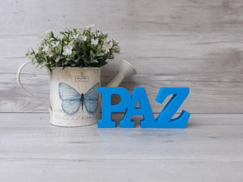 Palavra decorativa PAZ - linha BK