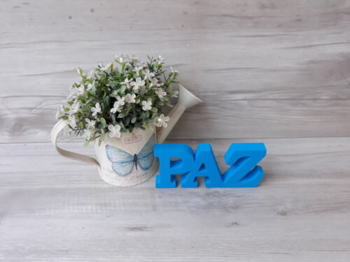 Palavra decorativa PAZ - linha BK