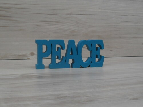 Palavra decorativa PEACE - linha BK