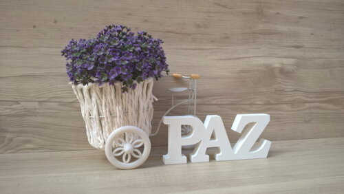 Palavra decorativa PAZ - linha BK