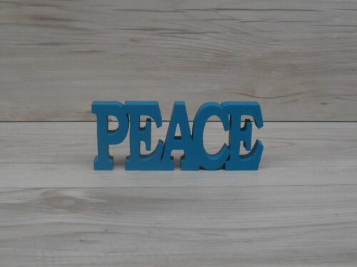 Palavra decorativa PEACE - linha BK