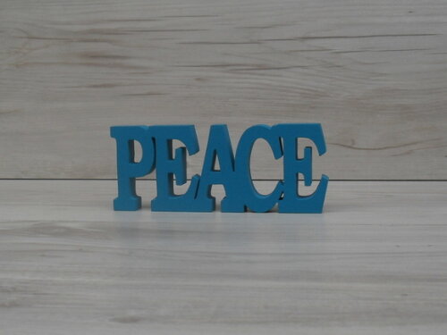 Palavra decorativa PEACE - linha BK