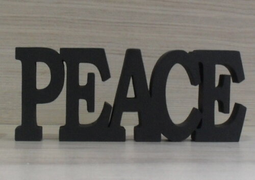 Palavra decorativa PEACE - linha BK