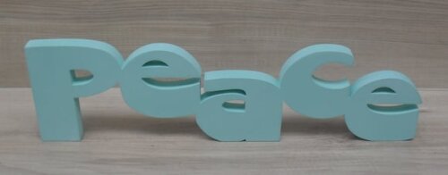 Palavra decorativa Peace Mod Retrô