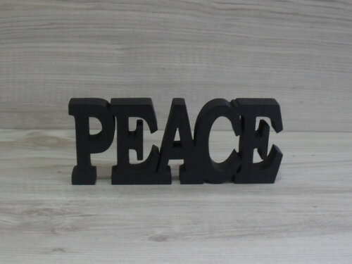Palavra decorativa PEACE - linha BK