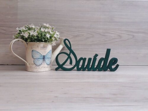 Palavra Decorativa Saúde Mod LS