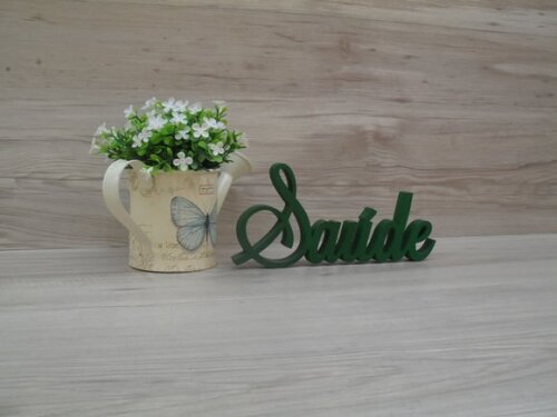 Palavra Decorativa Saúde Mod LS