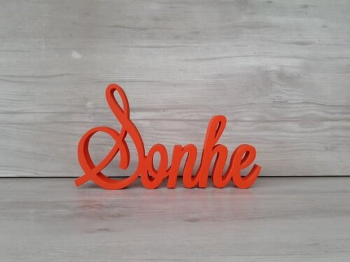Palavra Decorativa Sonhe Mod Ls