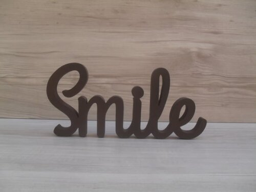 Palavra Decorativa Smile