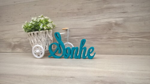 Palavra Decorativa Sonhe Mod LS